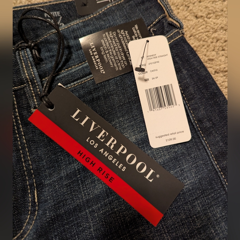 Liverpool High Rise Straight Jeans - Picture 4 of 5